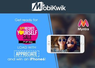 India Desire : Myntra Mobikwik Offer : Get 1% To 100% Cashback At Myntra Through Mobikwik